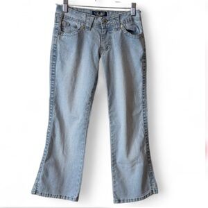 Y2K Angels Low Rise Cropped Jeans